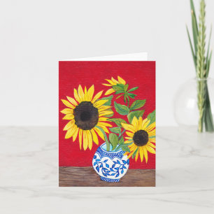 Sunflower Note Card