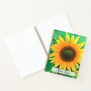 Sunflower notebook