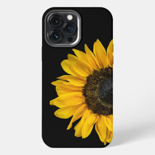 Sunflower On Black iPhone 13 Pro Max Case