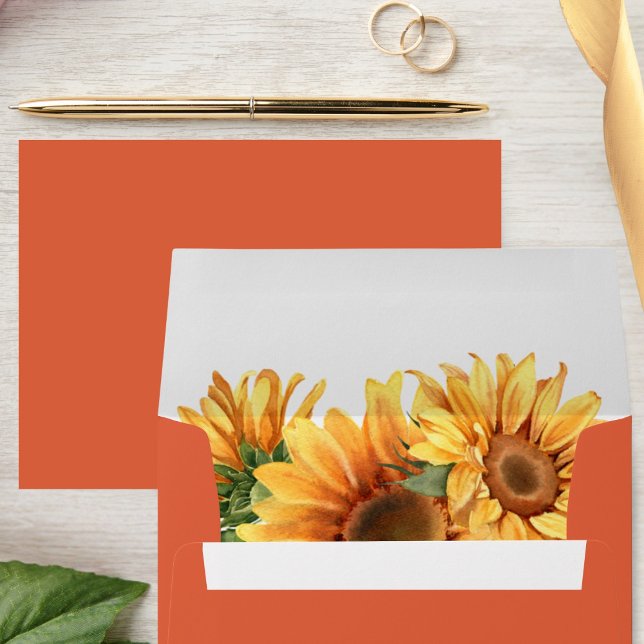Sunflower Orange Envelope (Sunflower orange envelope)