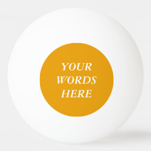 Sunflower Orange Solid Colour Ping Pong Ball