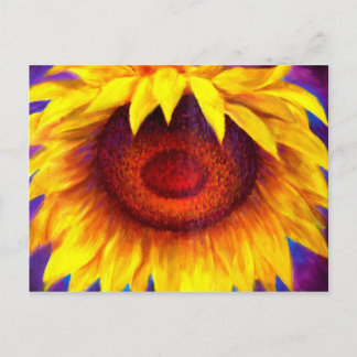 Sunflower Painting Art - Multi Postcard