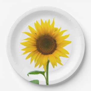 Sunflower Paper Plate