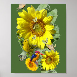 sunflower Party Case For  Poster