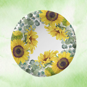 Sunflower Party Paper Plate