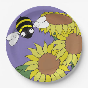Sunflower Party Plate