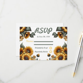 Sunflower Patch RSVP Response Card