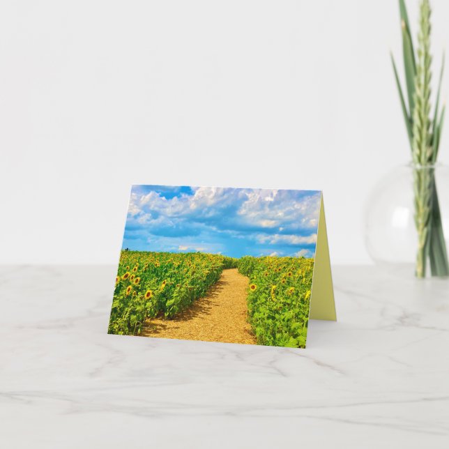 Sunflower Pathway Card (Front)