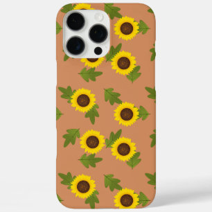 Sunflower Pattern Design – Cute Floral Aesthetic iPhone 16 Pro Max Case