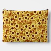 Sunflower Pattern, Gold, Yellow and Brown