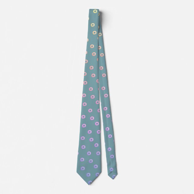 Sunflower Pattern Neck Tie (Front)