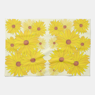 Sunflower Pattern Tea Towel