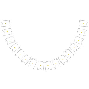 Sunflower Pattern Vibrant Summer Floral Design Bunting