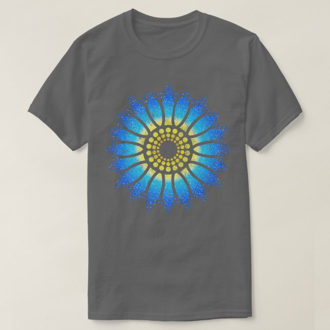 Sunflower, Peace, Freedom, Love Ukraine, Flag, Flo T-Shirt (Design Front)