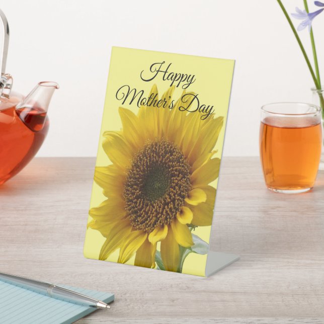 Sunflower Pedestal Sign (In SItu)