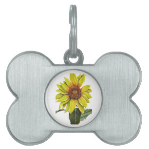 Sunflower Pet Tag