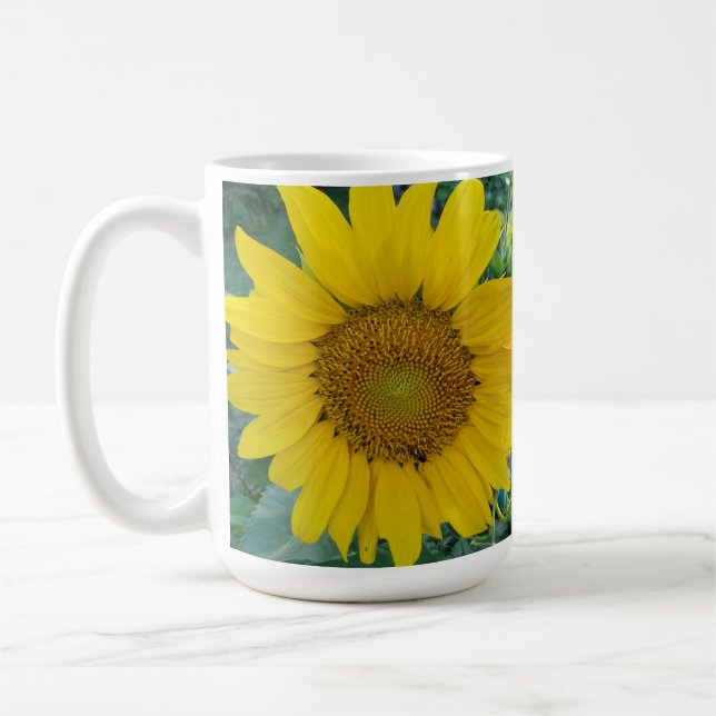 Sunflower Photo  Coffee Mug (Left)