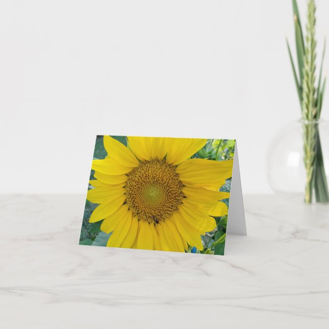 Sunflower Photo Note Card (Front)
