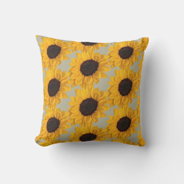 Sunflower Photo Pillow  (Front)
