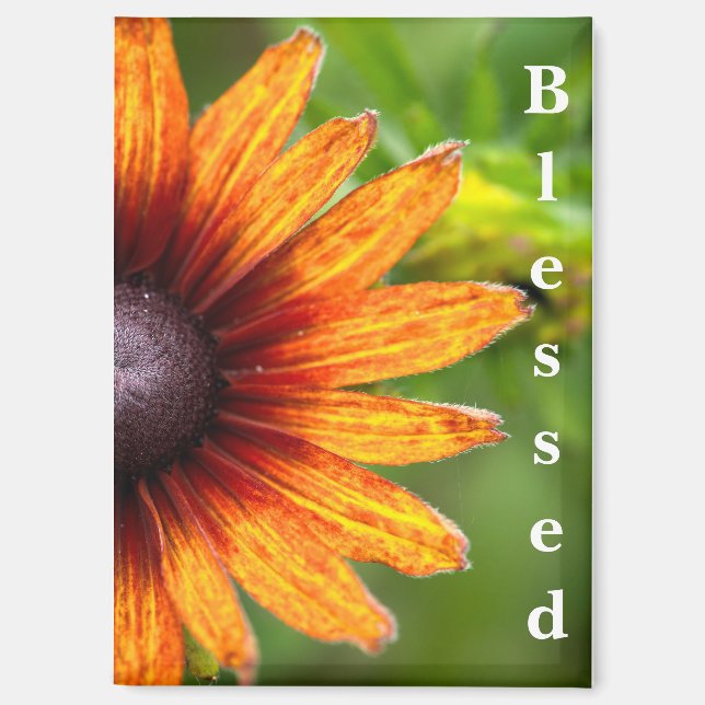 Sunflower Photography Blessed  Magnet (Front)