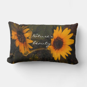 Sunflower Picture Throw Lumbar Cushion
