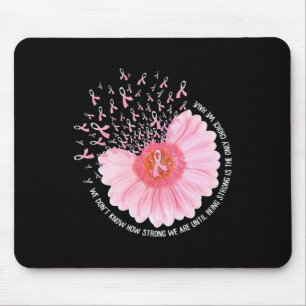 Sunflower Pink Breast Cancer Awareness Women Warri Mouse Pad