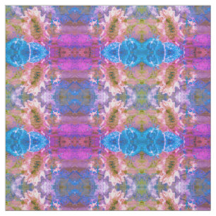 Sunflower Pink Purple Blue Floral Girly Boho Chic Fabric