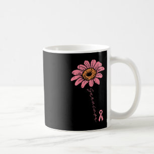 Sunflower Pink Ribbon Breast Cancer Survivor Aware Coffee Mug