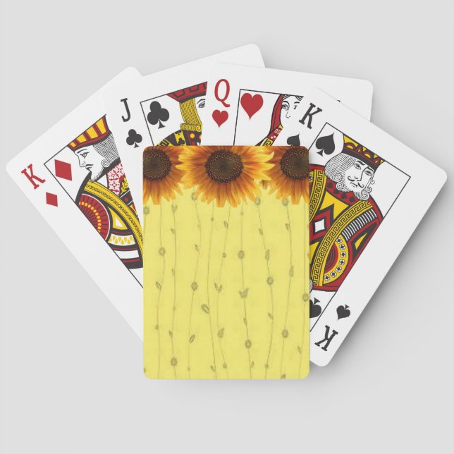 Sunflower Playing Card Deck (Back)