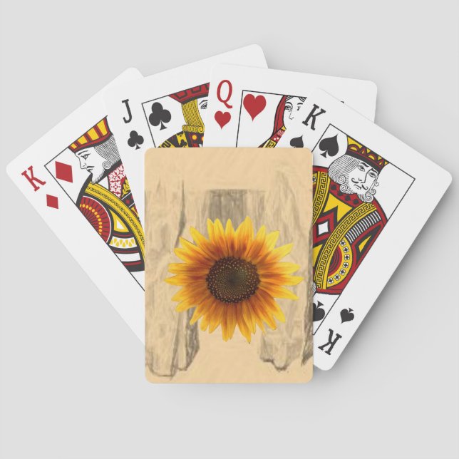 Sunflower Playing Card Deck (Back)