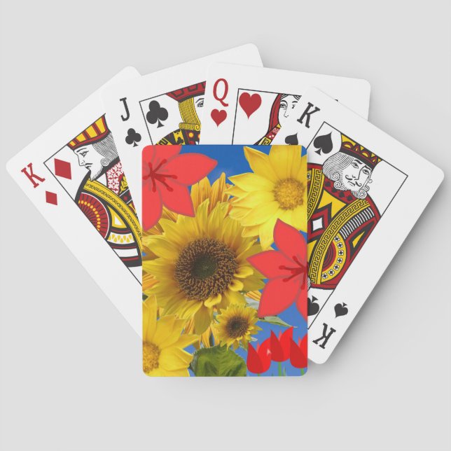 Sunflower Playing Card Deck (Back)