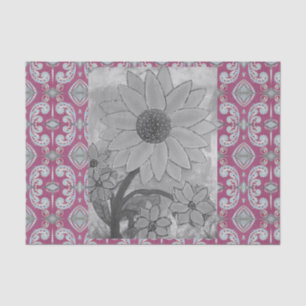 Sunflower Polkadot Centre Tissue Paper