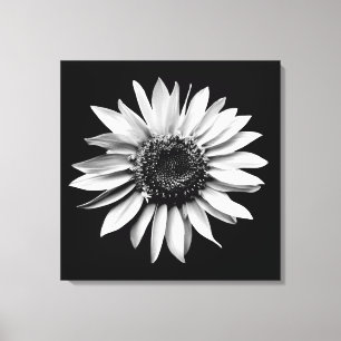 'Sunflower Portrait' Wrapped Canvas Print