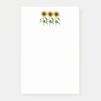Sunflower post-it pad post-it notes