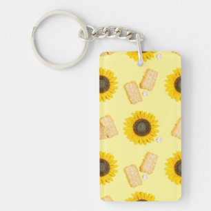 sunflower power key ring