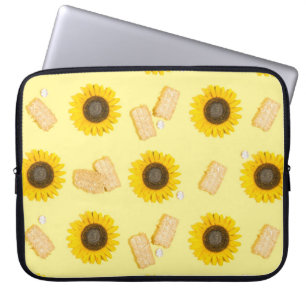 sunflower power laptop sleeve
