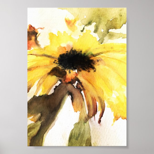 Sunflower Premium Canvas Gloss Poster (5x7) (Front)