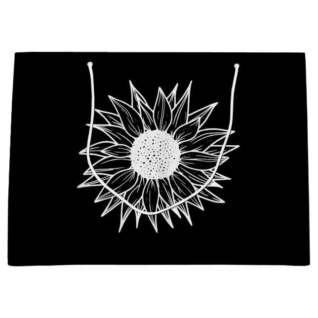 Sunflower Pretty flower multi-coloured wildflower Large Gift Bag (Front)