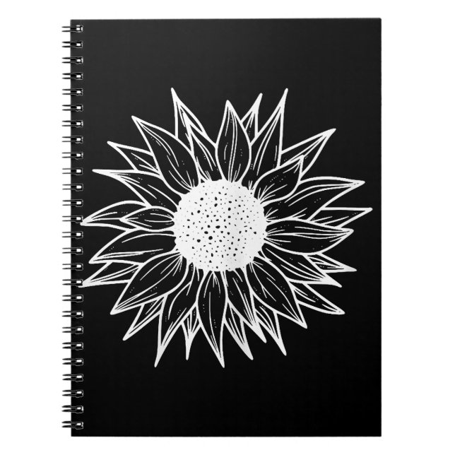 Sunflower Pretty flower multi-coloured wildflower Notebook (Front)