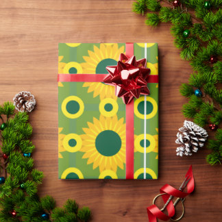 sunflower printed Wrapping paper