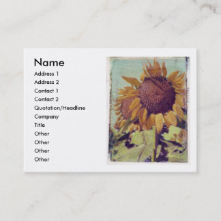 Sunflower profile card