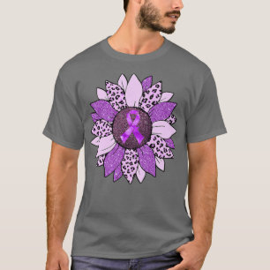 Sunflower Purple Domestic Violence Awareness Women T-Shirt