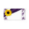 Sunflower Purple Wedding Blank Address Labels
