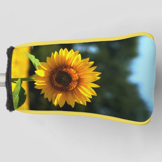 Sunflower Putter Golf Head Cover (Front)