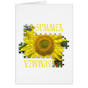 Sunflower puzzled image