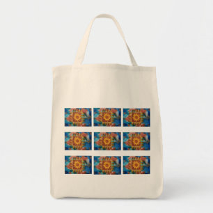 Sunflower Quilt Organic Grocery Bag