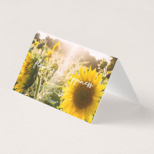 Sunflower quote "flowers are happiness"