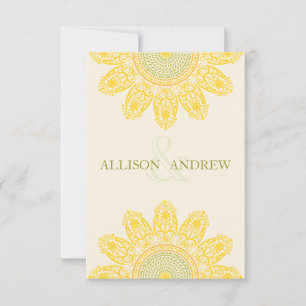 Sunflower R.S.V.P. RSVP Card