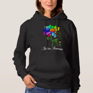 Sunflower Rainbow Choose Kind Autism Awareness Puz Hoodie