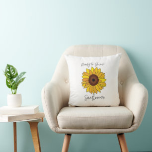 Sunflower Ready To Shine Sunflower  Cushion